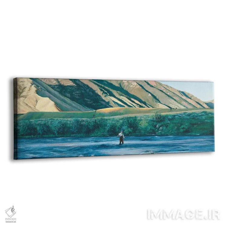 تابلو دکوراتیو ماهیگیری از گودآب اثر شرلی کلیری - نمای پرسپکتیو محصول