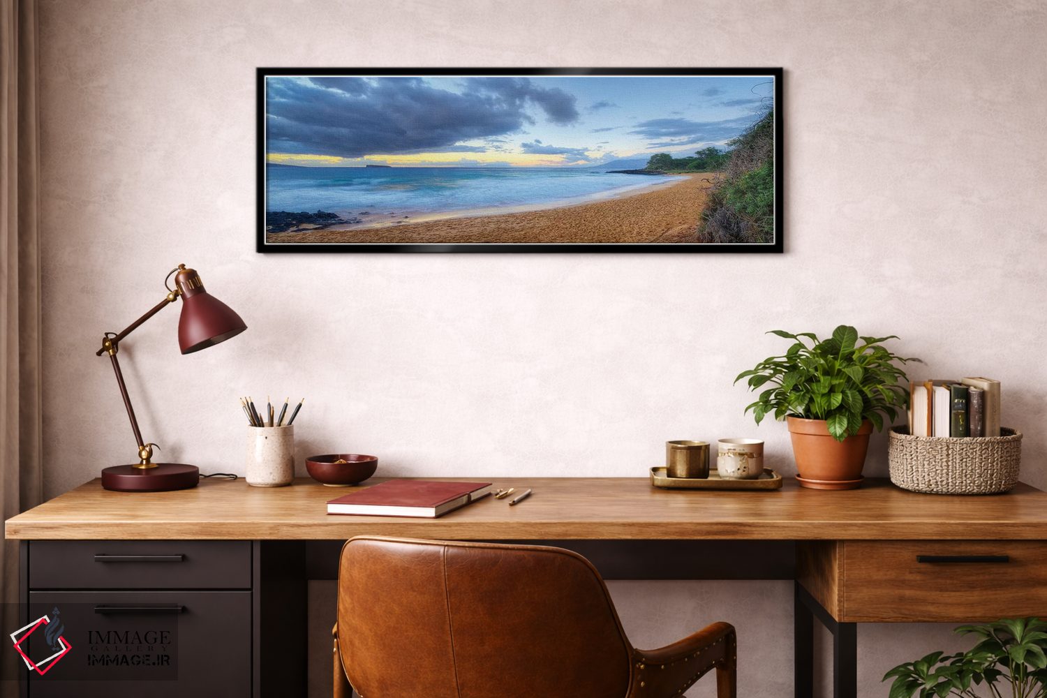 تابلو دکوراتیو ساحل کوچک اثر اسکات بنیون - D2B