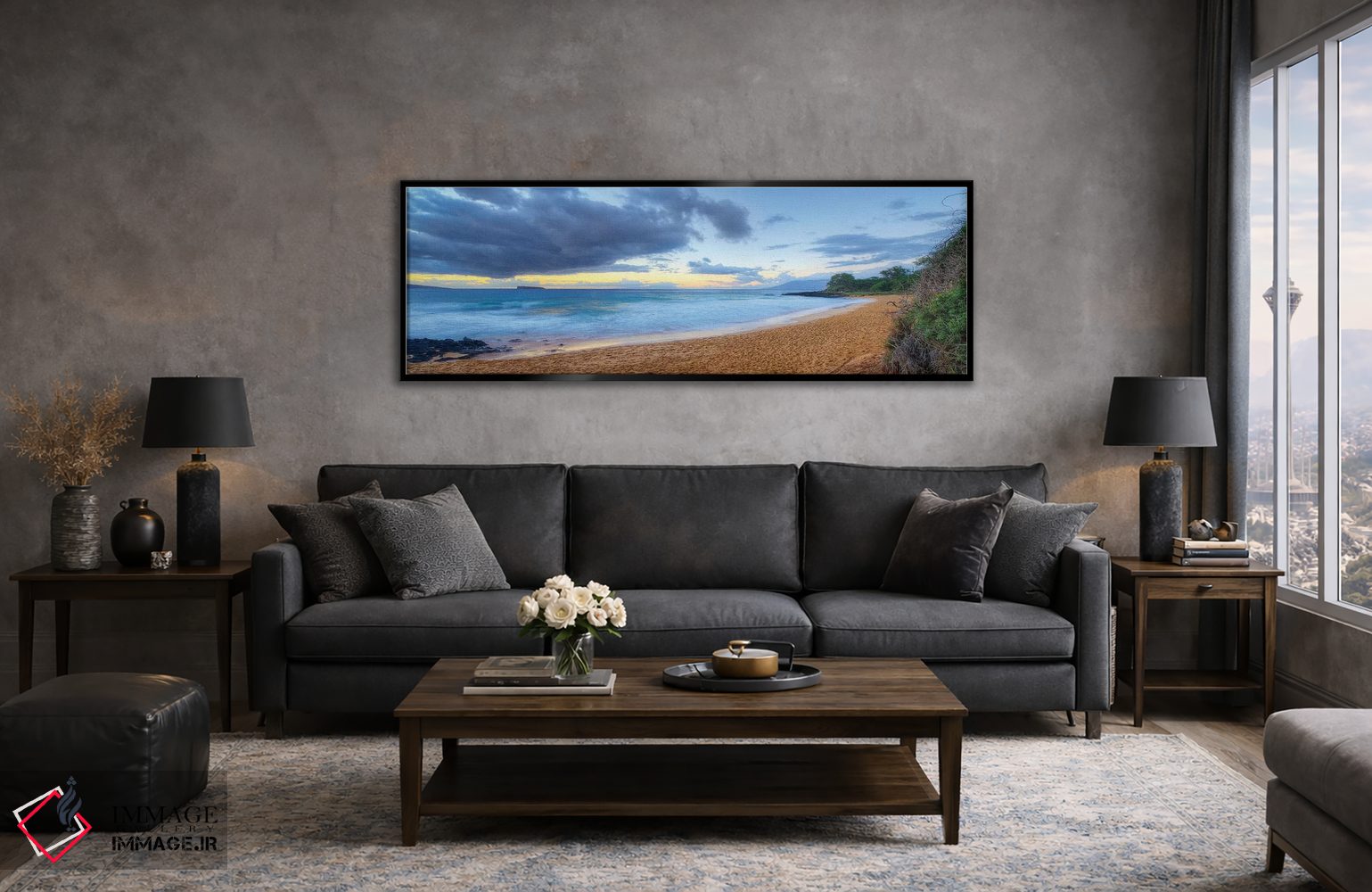 تابلو دکوراتیو ساحل کوچک اثر اسکات بنیون - D5B