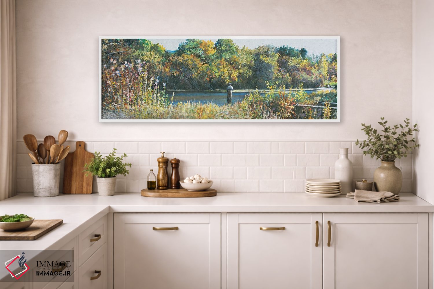 تابلو دکوراتیو جویبار اسپرینگ پاییزی اثر شرلی کلیری - D1W