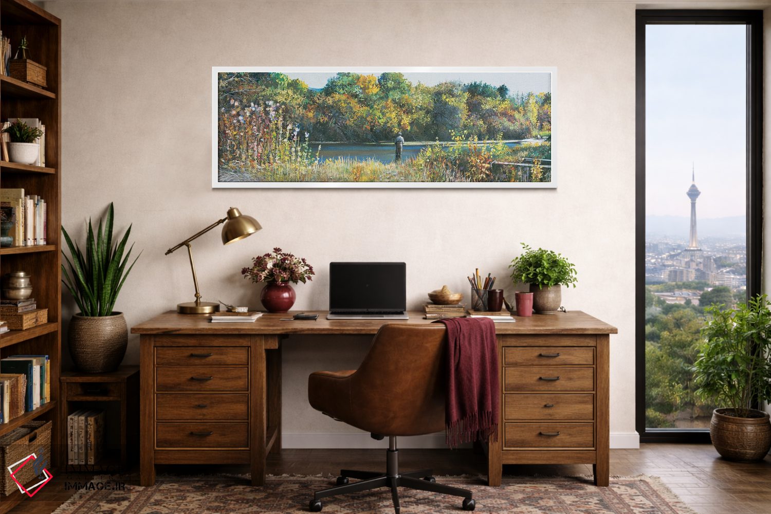 تابلو دکوراتیو جویبار اسپرینگ پاییزی اثر شرلی کلیری - D2W