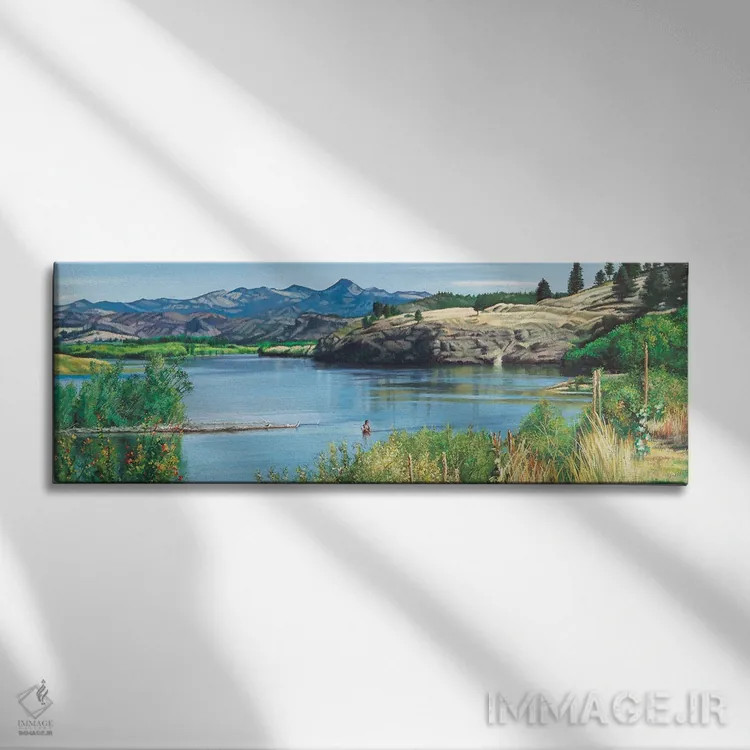 تابلو دکوراتیو عصر دیرهنگام در میسوری اثر شرلی کلیری - نمای روبهرو روی دیوار