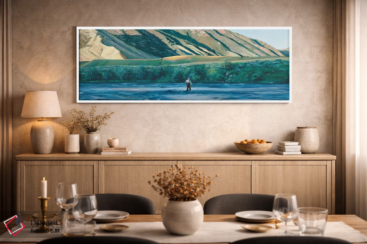 تابلو دکوراتیو ماهیگیری از گودآب اثر شرلی کلیری - D2W