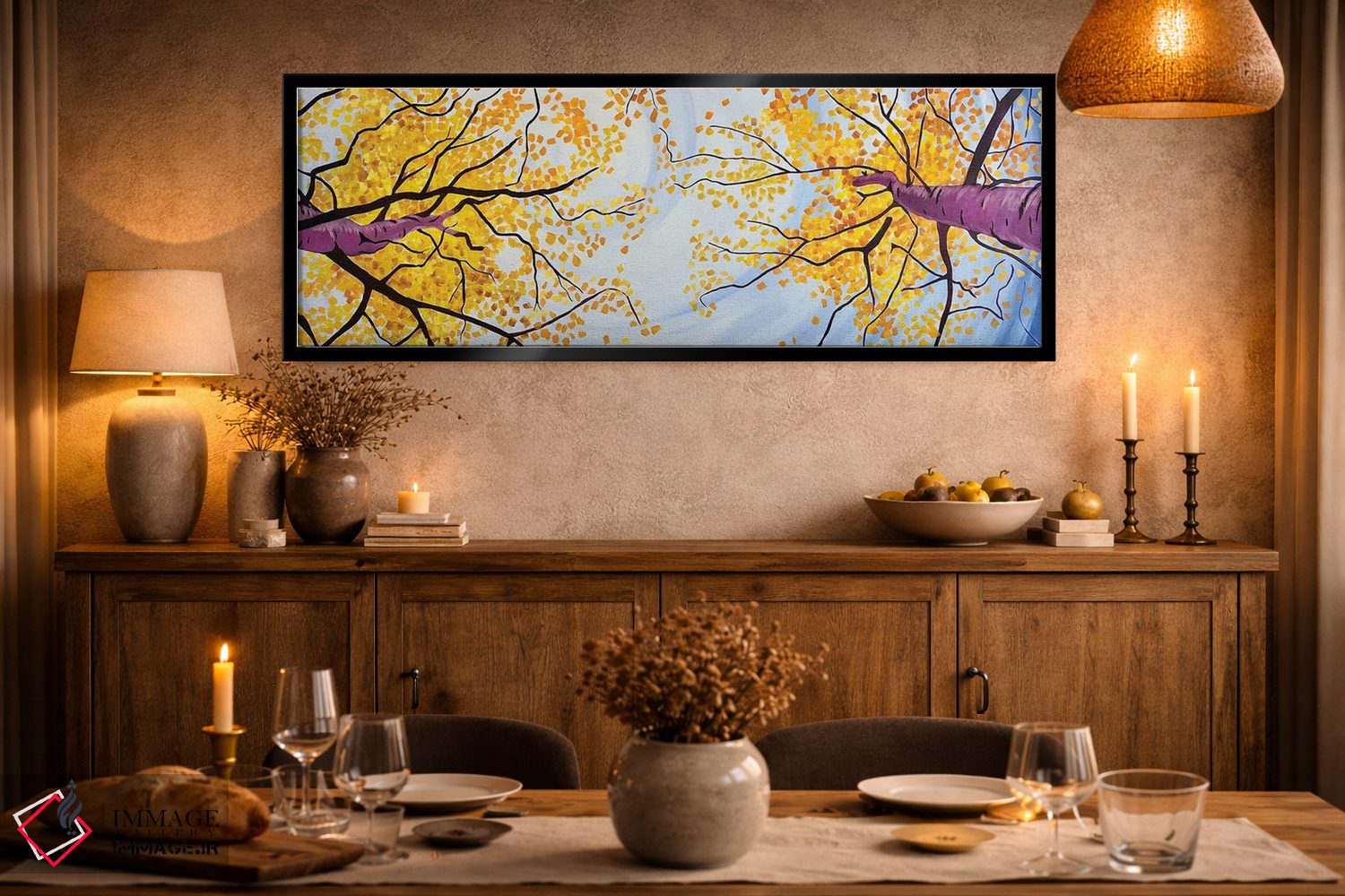 تابلو دکوراتیو پاییز از بالا اثر اسکات کلندنیل - D2B