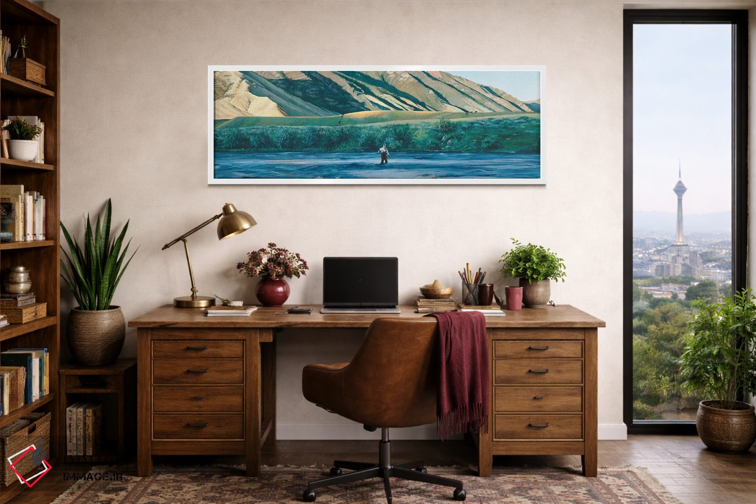 تابلو دکوراتیو ماهیگیری از گودآب اثر شرلی کلیری - D1W