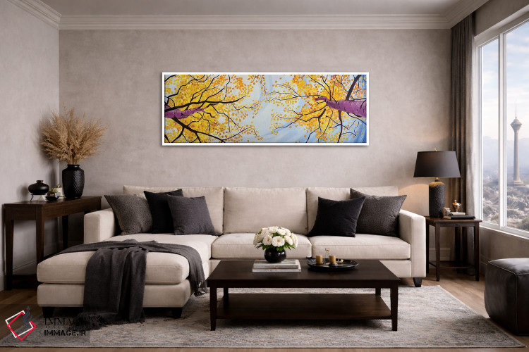 تابلو دکوراتیو پاییز از بالا اثر اسکات کلندنیل - D3W