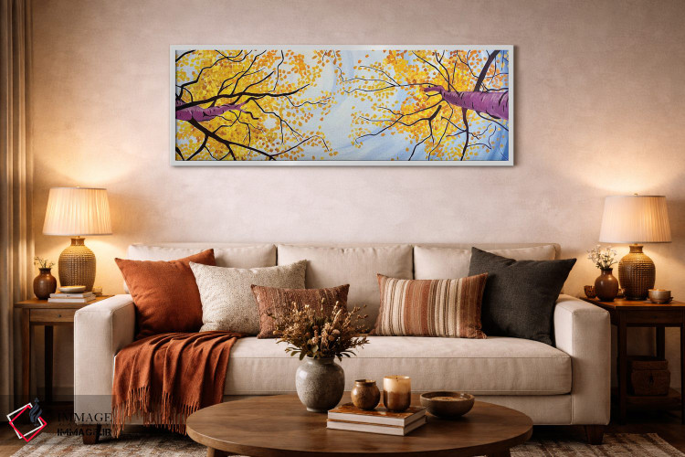 تابلو دکوراتیو پاییز از بالا اثر اسکات کلندنیل - D4W