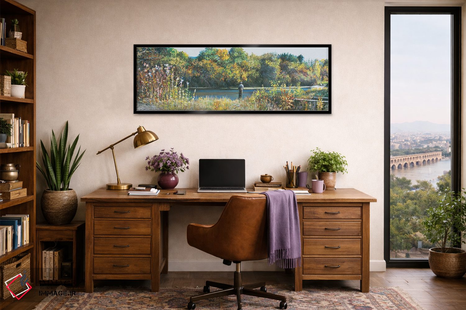 تابلو دکوراتیو جویبار اسپرینگ پاییزی اثر شرلی کلیری - D4B