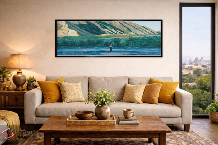 تابلو دکوراتیو ماهیگیری از گودآب اثر شرلی کلیری - D6B