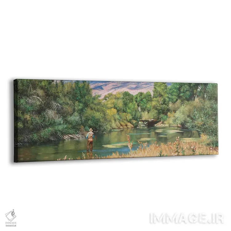 تابلو دکوراتیو تابستان بالای کانال آب اثر شرلی کلیری - نمای پرسپکتیو محصول