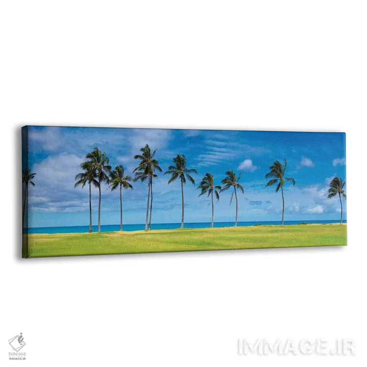 تابلو دکوراتیو نخل های غربی اثر شان دیوی - نمای پرسپکتیو محصول