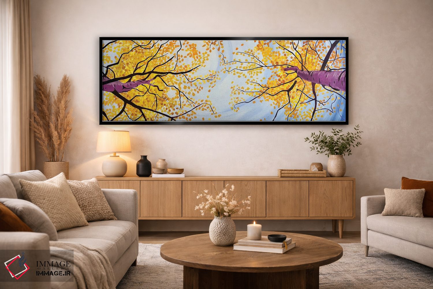 تابلو دکوراتیو پاییز از بالا اثر اسکات کلندنیل - D5B