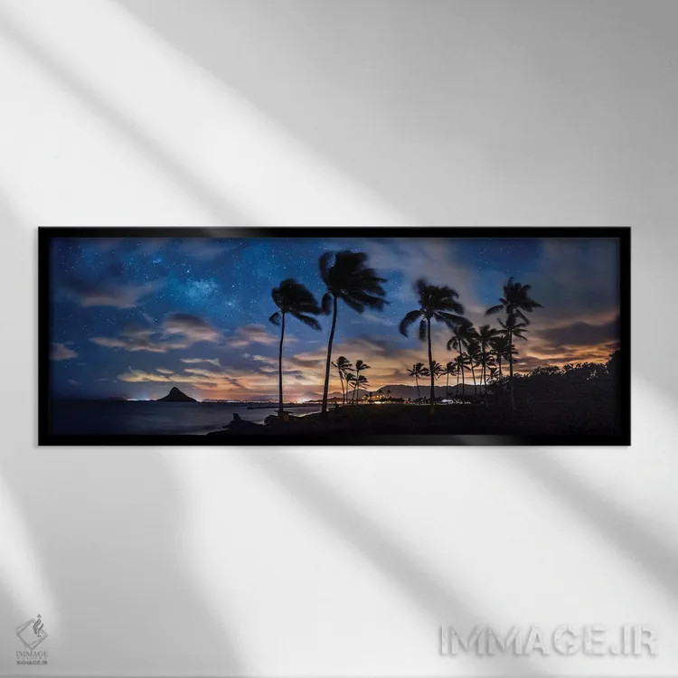 تابلو دکوراتیو ستارگان موکولیئی اثر شان دیوی - نمای قابدار مشکی