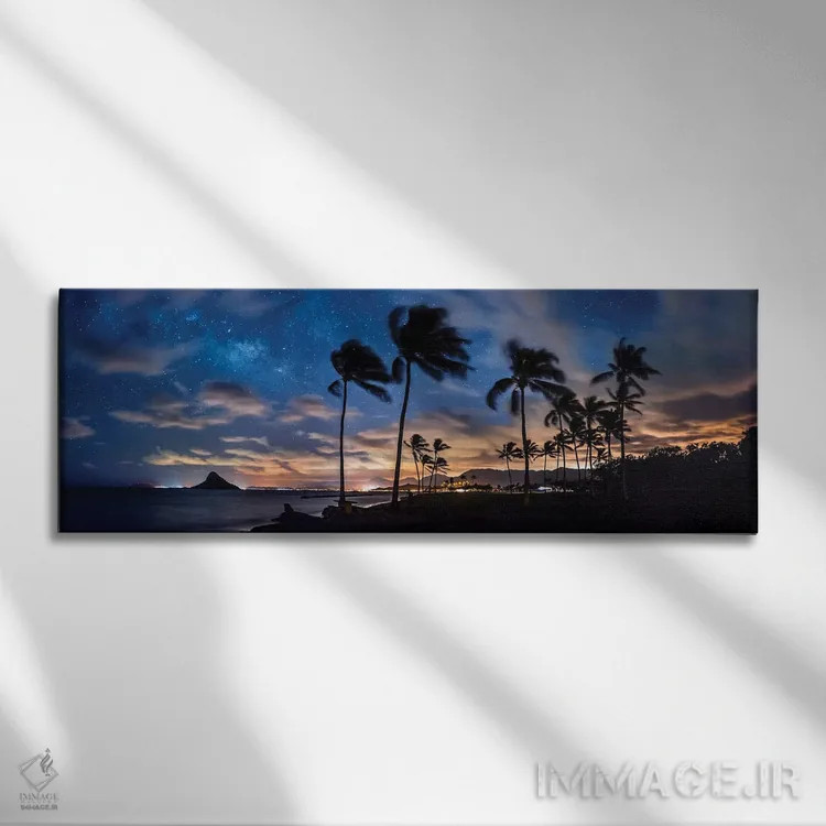 تابلو دکوراتیو ستارگان موکولیئی اثر شان دیوی - نمای روبهرو روی دیوار