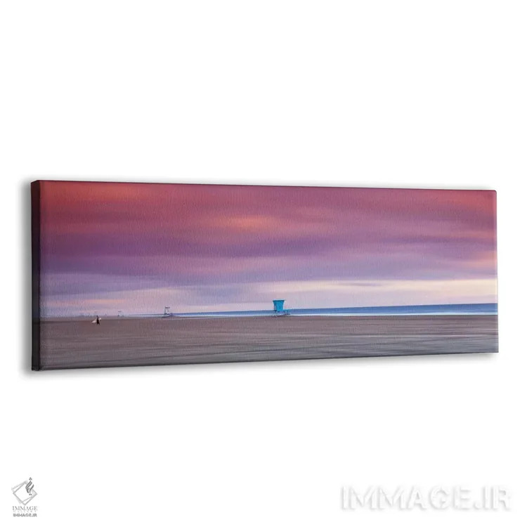 تابلو دکوراتیو برج های نجات غریق خالی اثر شان دیوی - نمای پرسپکتیو محصول