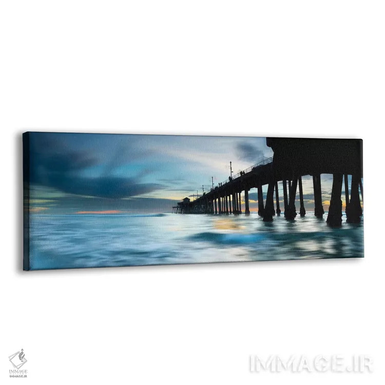 تابلو دکوراتیو سایه های اسکله هانتینگتون اثر شان دیوی - نمای پرسپکتیو محصول