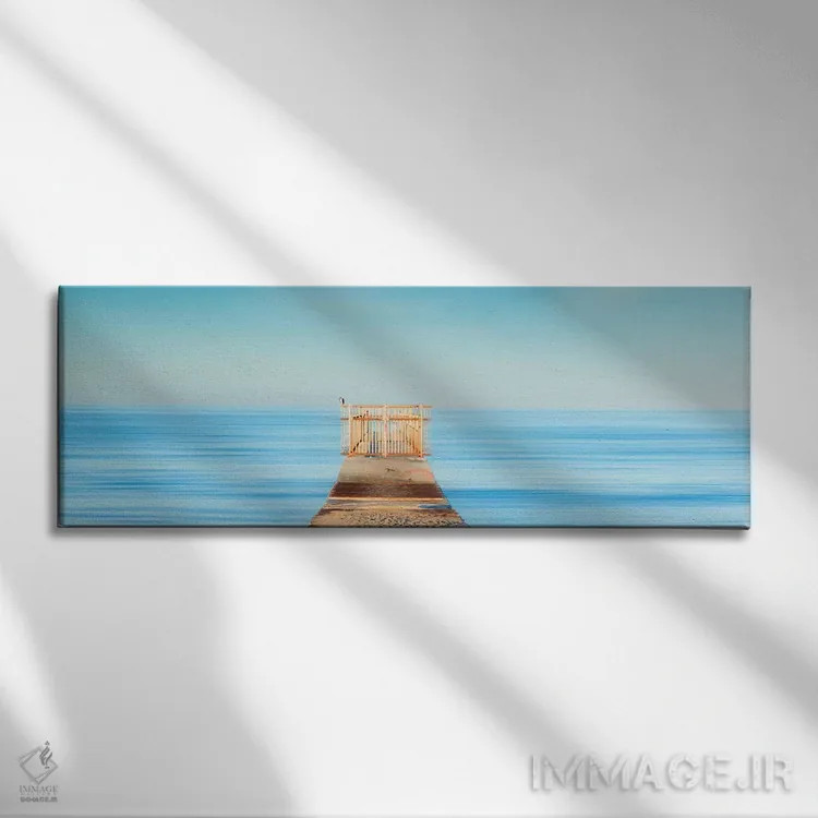 تابلو دکوراتیو دروازه پاستلی اثر شان دیوی - نمای روبهرو روی دیوار