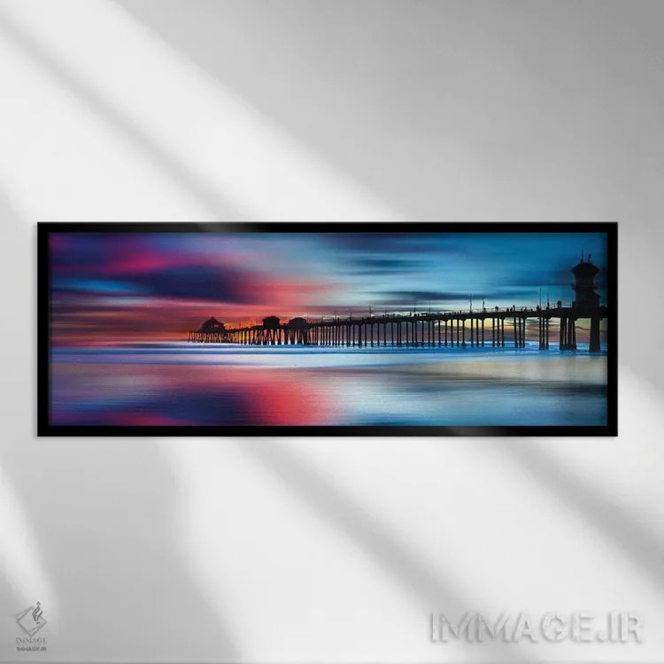 تابلو دکوراتیو پاستل های هانتینگتون اثر شان دیوی - نمای قابدار مشکی