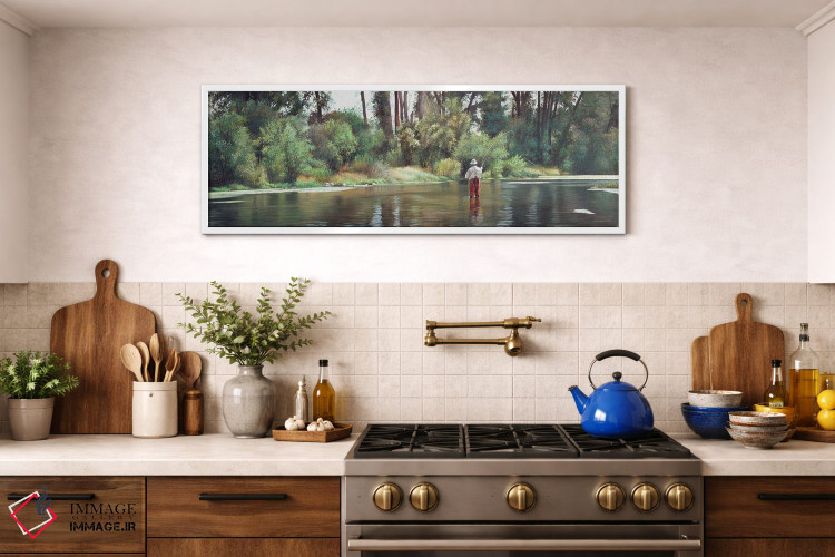 تابلو دکوراتیو پرتاب قلاب برای ماهی بزرگ اثر شرلی کلیری - D1W