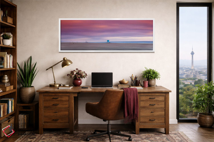 تابلو دکوراتیو برج های نجات غریق خالی اثر شان دیوی - D1W