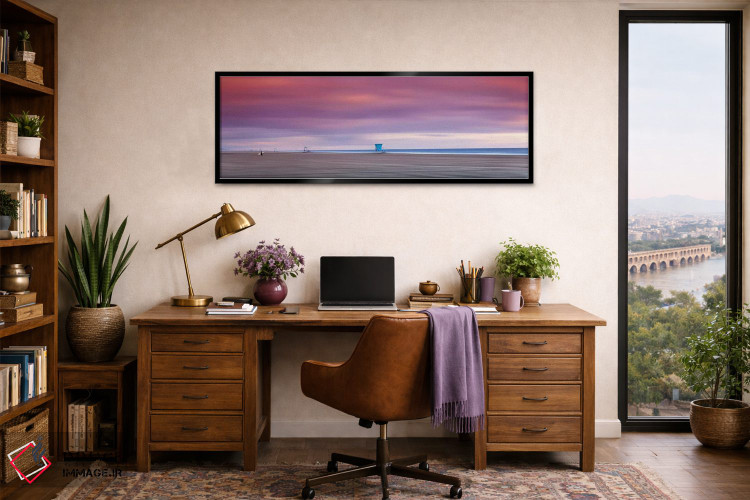 تابلو دکوراتیو برج های نجات غریق خالی اثر شان دیوی - D3B