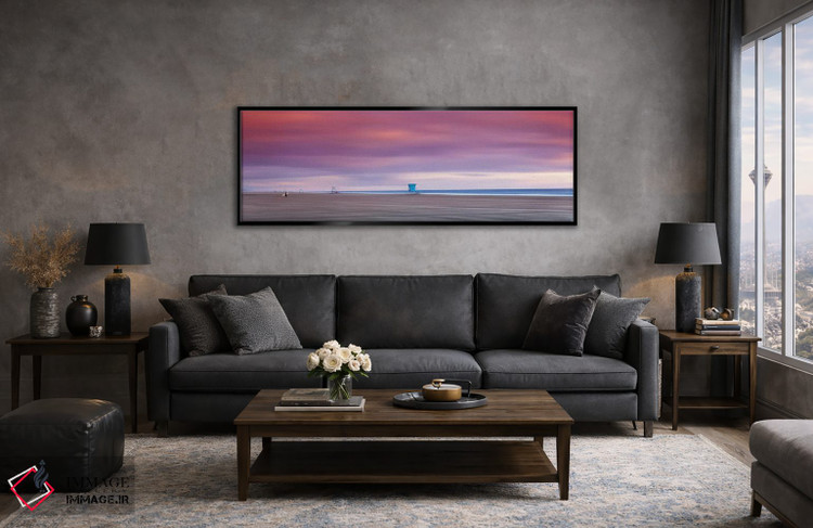 تابلو دکوراتیو برج های نجات غریق خالی اثر شان دیوی - D4B