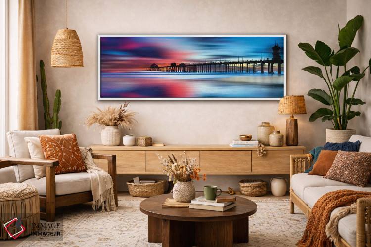 تابلو دکوراتیو پاستل های هانتینگتون اثر شان دیوی - D1W