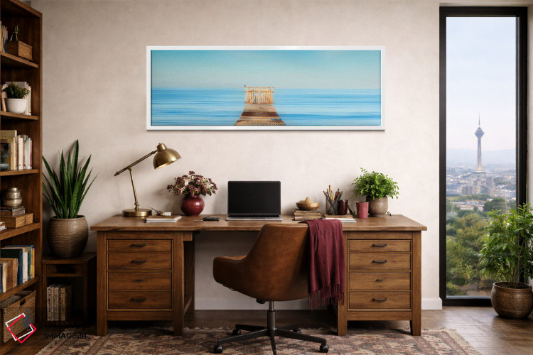 تابلو دکوراتیو دروازه پاستلی اثر شان دیوی - D1W