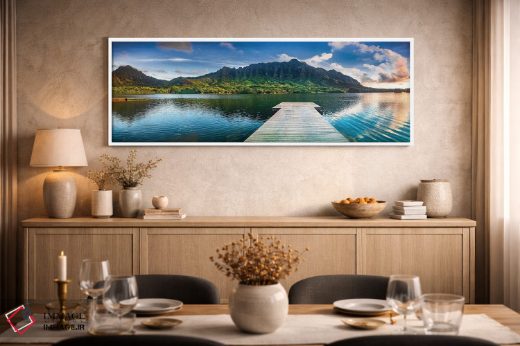 تابلو دکوراتیو اسکله جزیره بهشت اثر شان دیوی - D2W