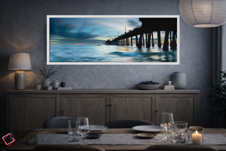 تابلو دکوراتیو سایه های اسکله هانتینگتون اثر شان دیوی - D3W