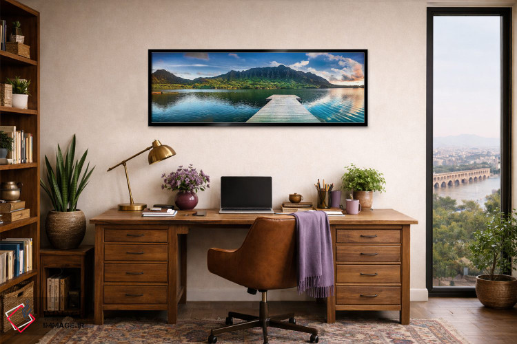 تابلو دکوراتیو اسکله جزیره بهشت اثر شان دیوی - D3B