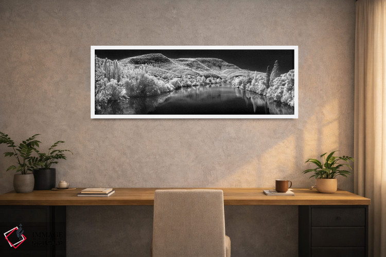 تابلو دکوراتیو نورفولک برفی اثر شان دیوی - D1W