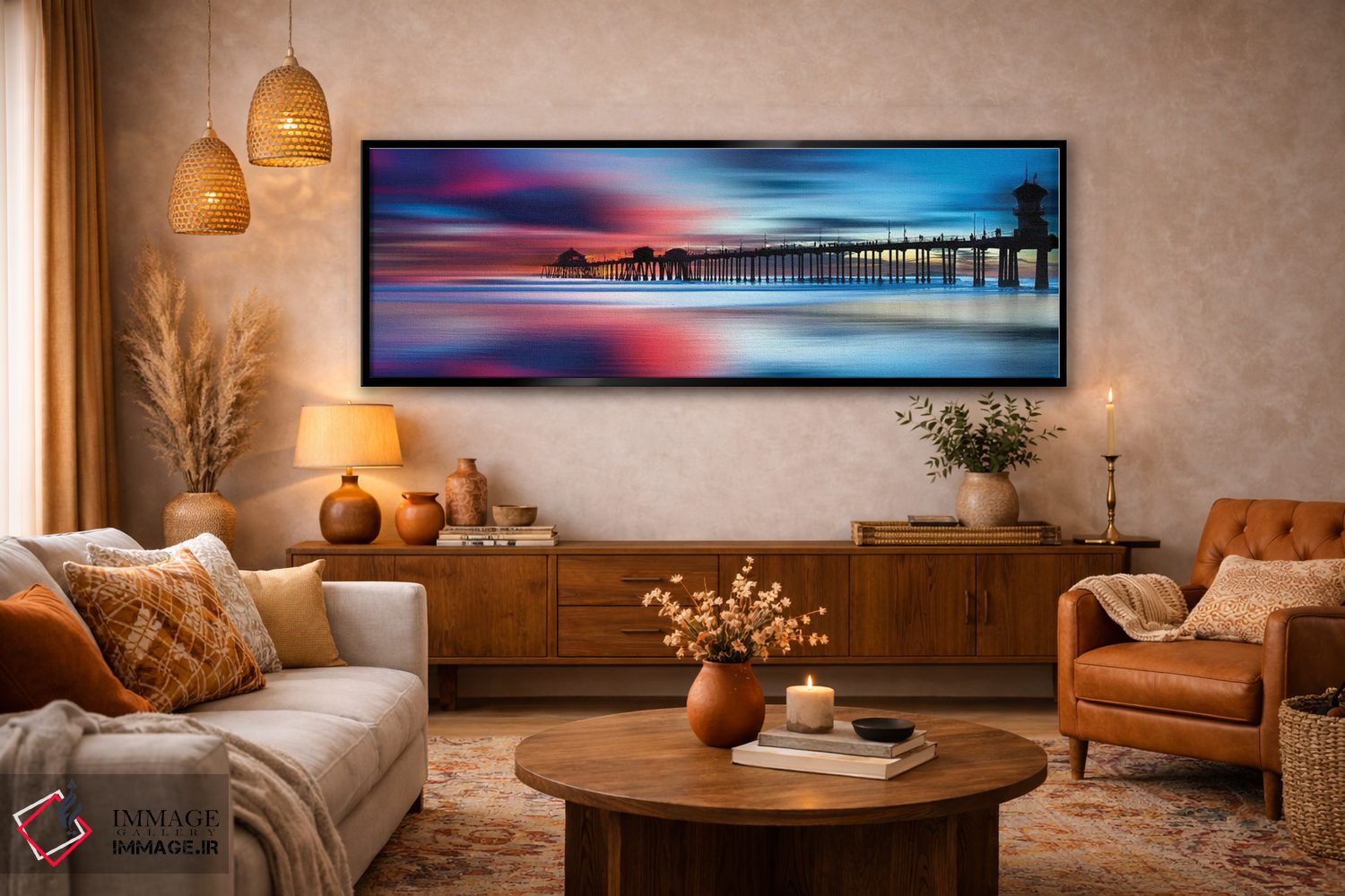 تابلو دکوراتیو پاستل های هانتینگتون اثر شان دیوی - D5B