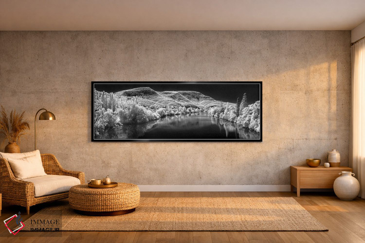 تابلو دکوراتیو نورفولک برفی اثر شان دیوی - D2B