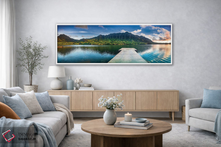 تابلو دکوراتیو اسکله جزیره بهشت اثر شان دیوی - D4W