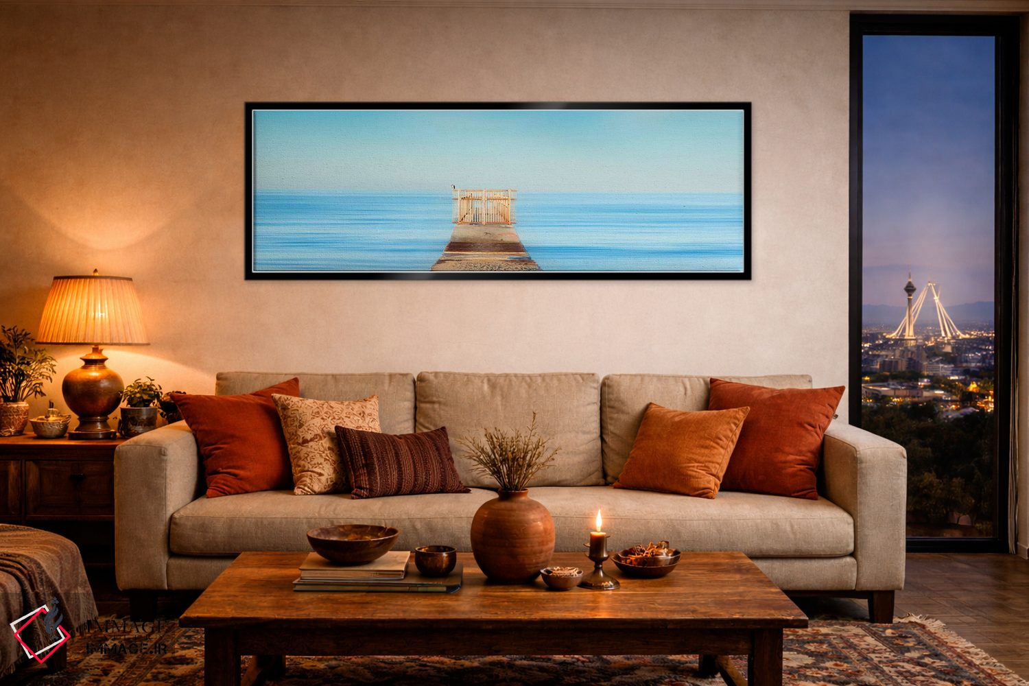 تابلو دکوراتیو دروازه پاستلی اثر شان دیوی - D5B