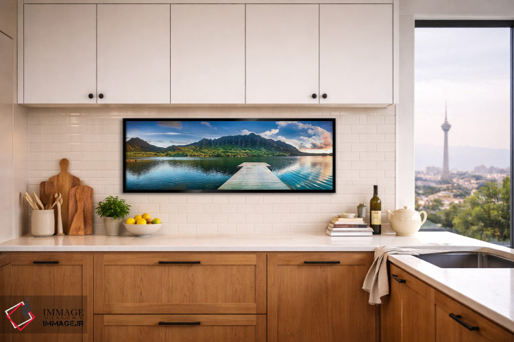 تابلو دکوراتیو اسکله جزیره بهشت اثر شان دیوی - D6B