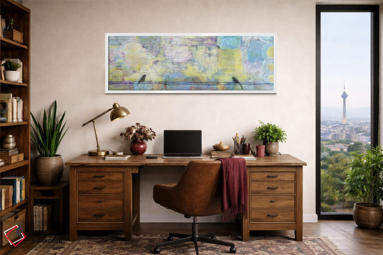 تابلو دکوراتیو پرندگان شهری اثر سارا فرانکلین - D1W