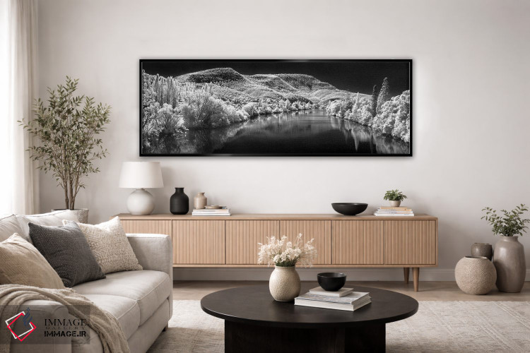 تابلو دکوراتیو نورفولک برفی اثر شان دیوی - D4B