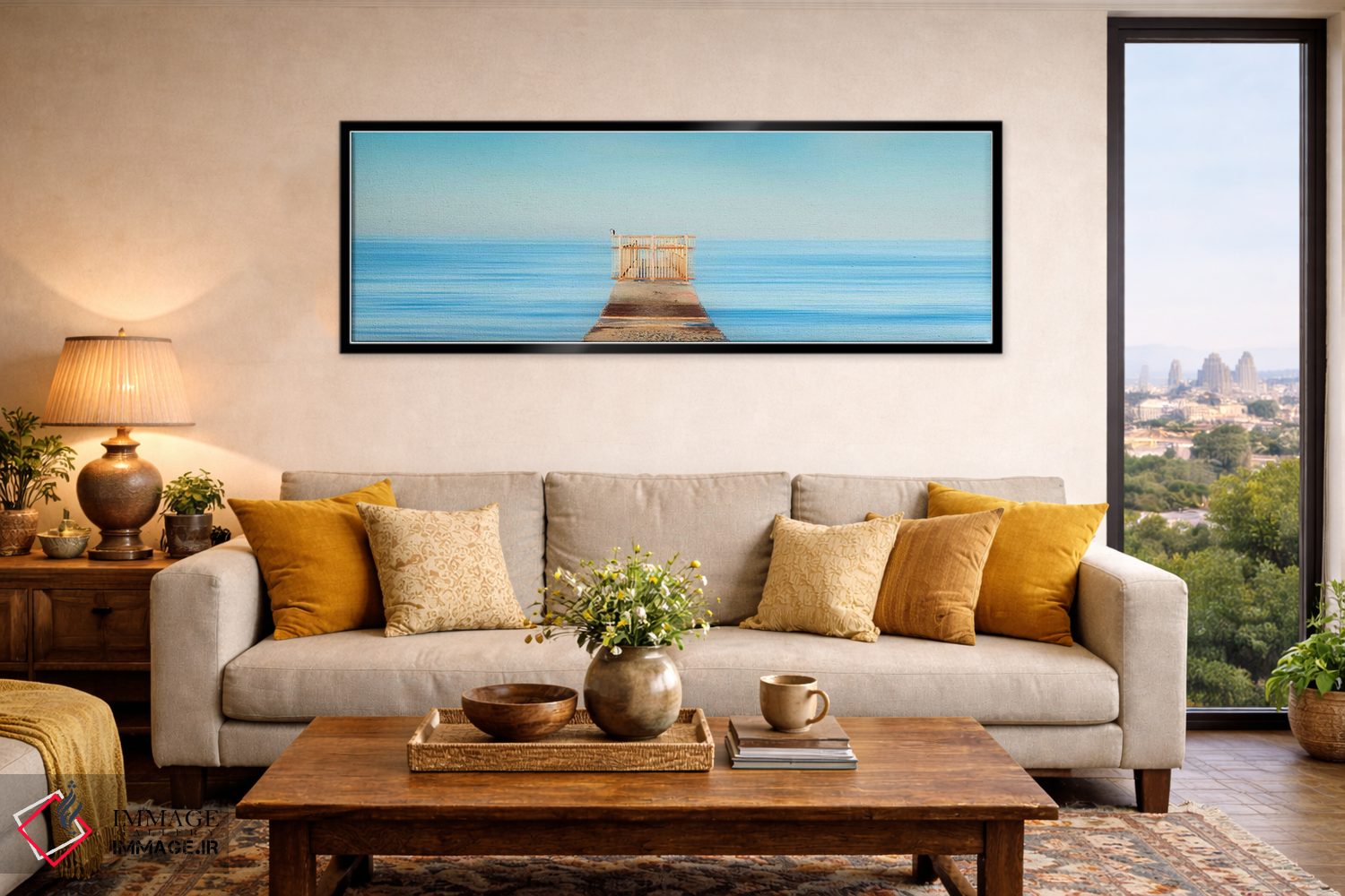 تابلو دکوراتیو دروازه پاستلی اثر شان دیوی - D6B