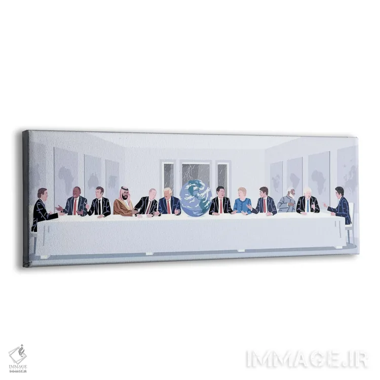 تابلو دکوراتیو شام آخر زمین اثر الاد شاگریر - نمای پرسپکتیو محصول