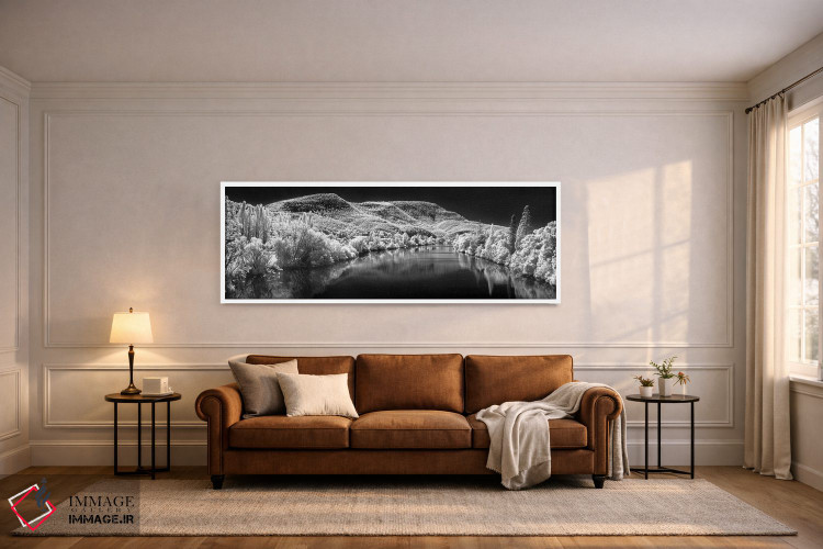 تابلو دکوراتیو نورفولک برفی اثر شان دیوی - D5W