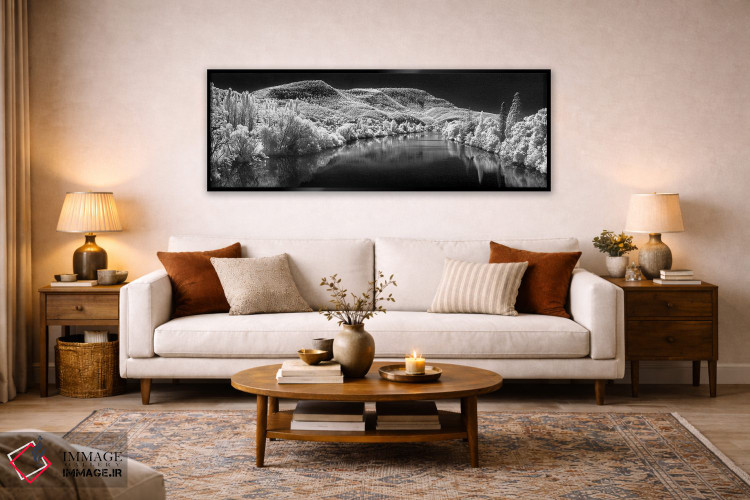 تابلو دکوراتیو نورفولک برفی اثر شان دیوی - D6B