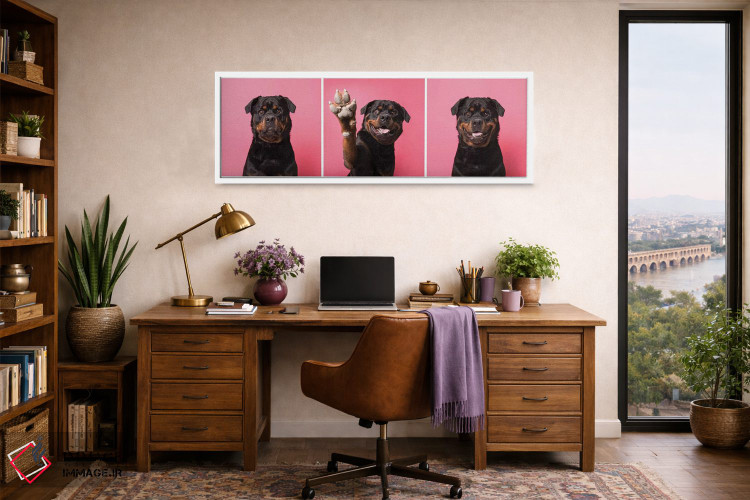 تابلو دکوراتیو بزن قدش! بو سگ نجات یافته اثر سوفی گامان - D1W