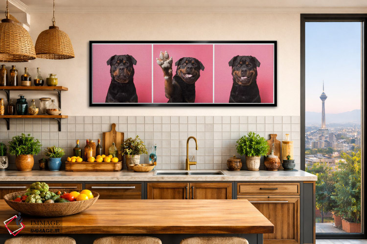 تابلو دکوراتیو بزن قدش! بو سگ نجات یافته اثر سوفی گامان - D2B