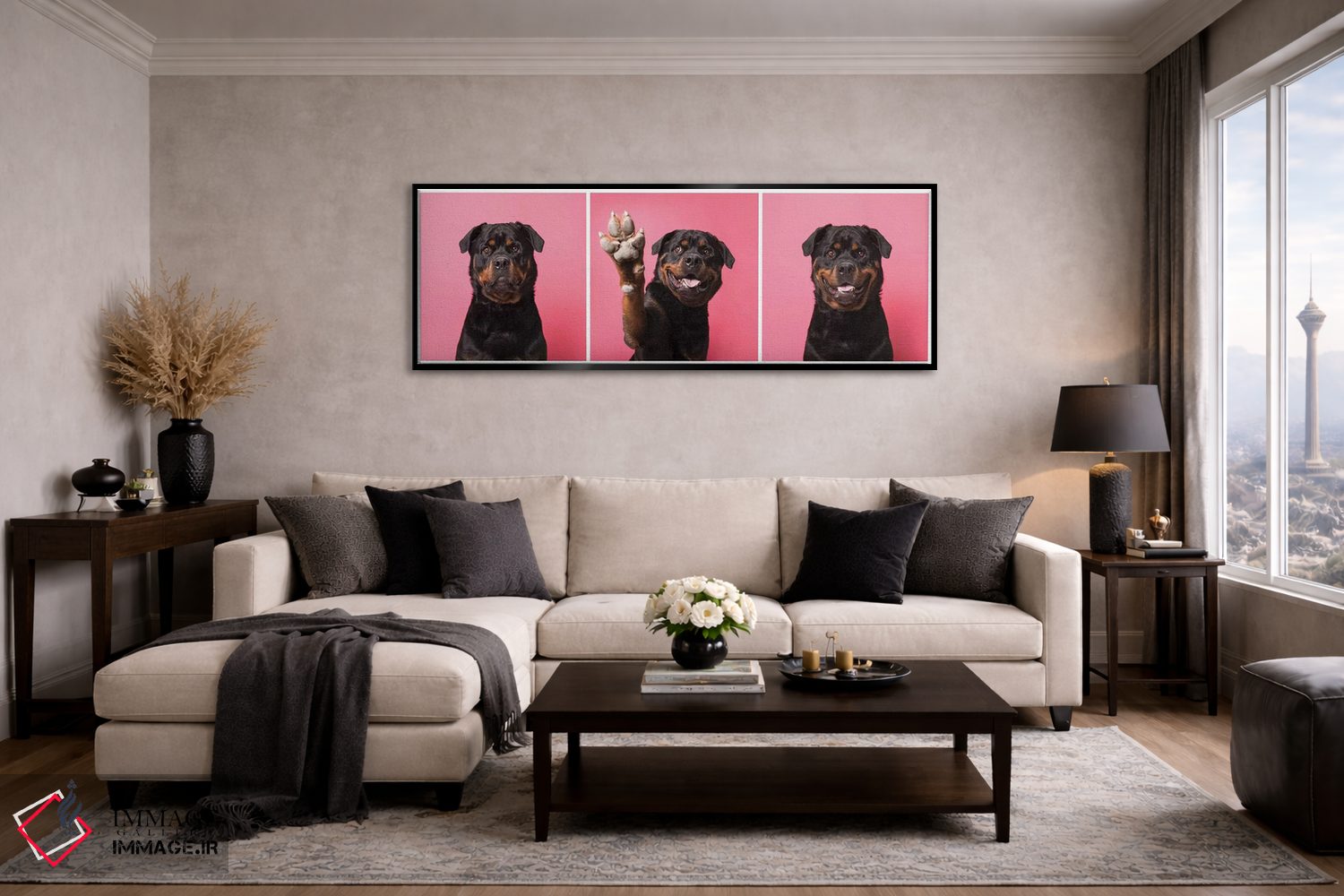 تابلو دکوراتیو بزن قدش! بو سگ نجات یافته اثر سوفی گامان - D5B