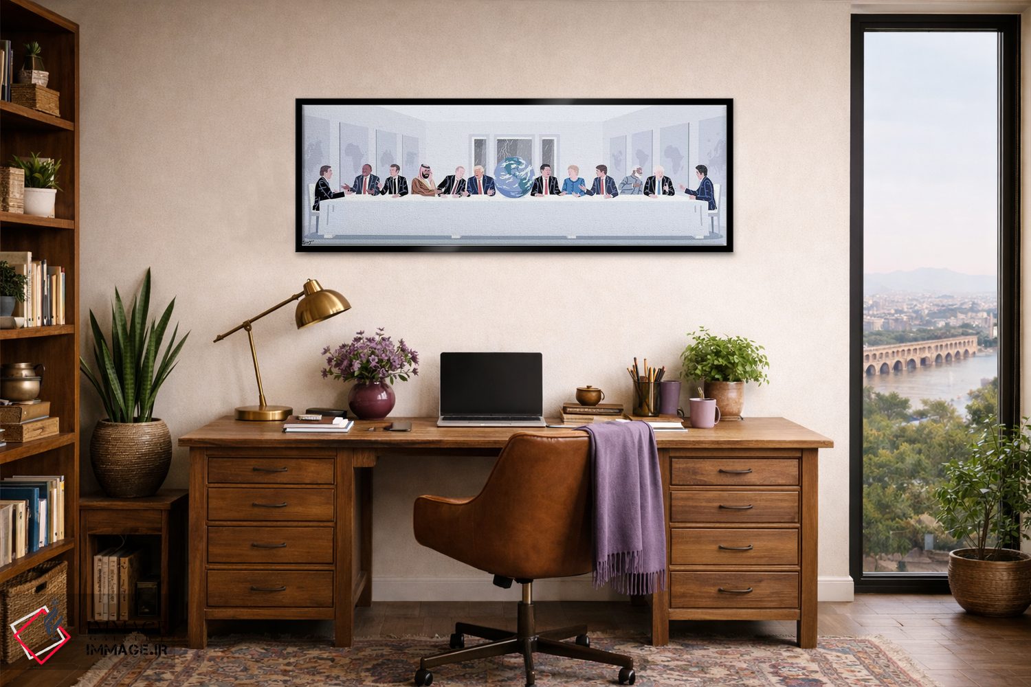 تابلو دکوراتیو شام آخر زمین اثر الاد شاگریر - D3B