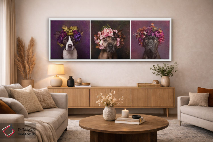 تابلو دکوراتیو Suzie, Sweetie And Chopper,قدرت گل بولداگ: سوزی، سوییتی و چا… اثر سوفی گامان - D3W