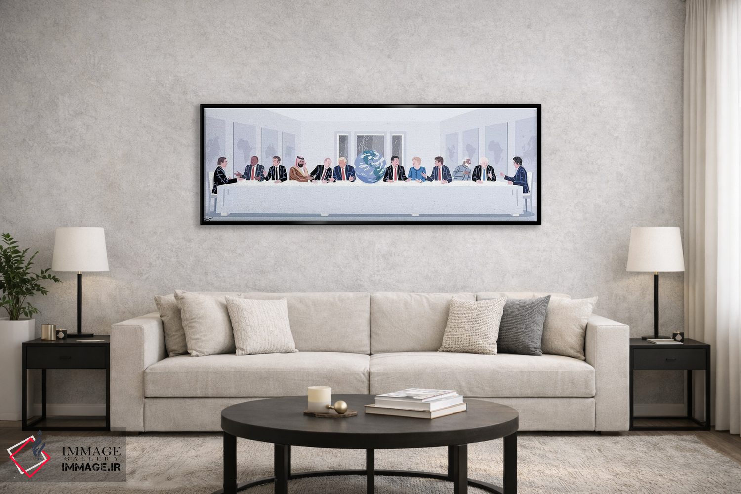 تابلو دکوراتیو شام آخر زمین اثر الاد شاگریر - D5B