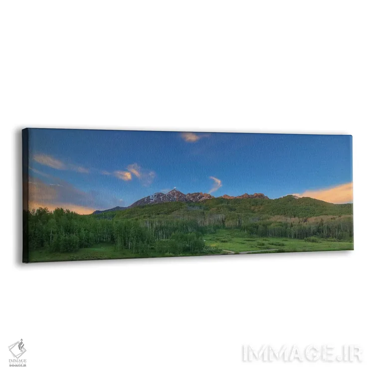 تابلو دکوراتیو آرامش سبز اثر بیل شرل - نمای پرسپکتیو محصول